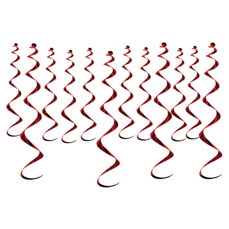 Metallic Whirls – 8-13½" & 4-25" – (12/Pkg)