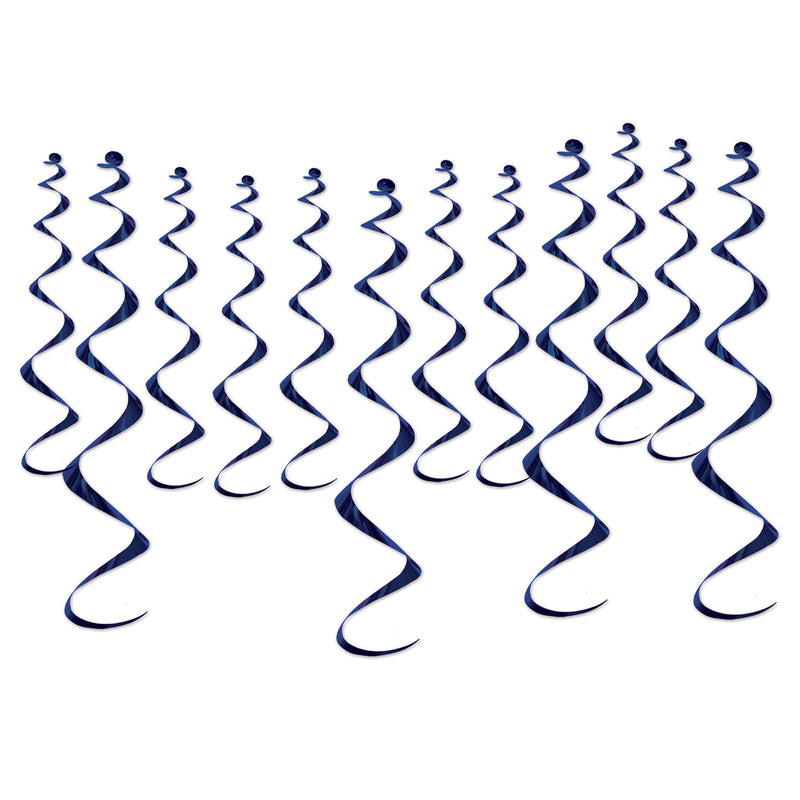 Metallic Whirls – 8-13½" & 4-25" – (12/Pkg)