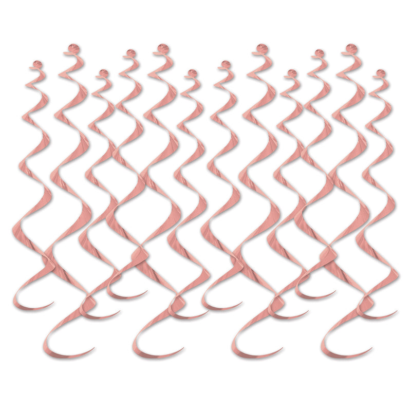 Metallic Whirls – 8-13½" & 4-25" – (12/Pkg)