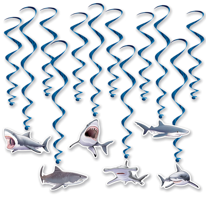 Shark Whirls – 17½"-28½" – (12/Pkg)