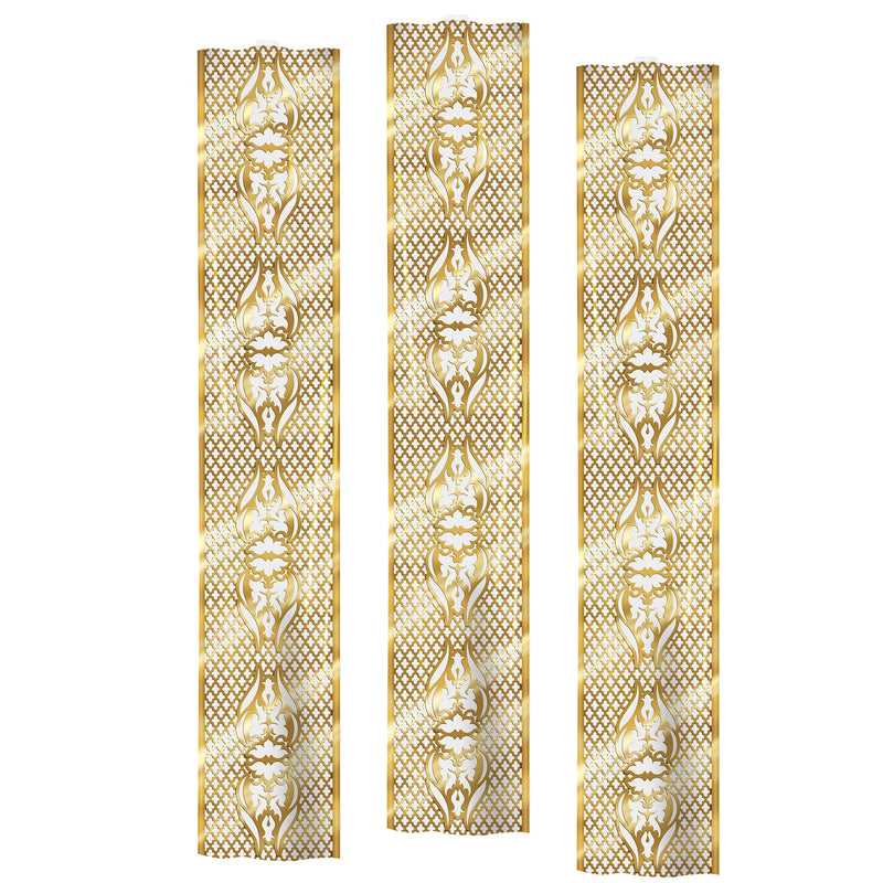 Lattice Party Panels – 12" x 6' – (3/Pkg) by Beistle for Arabian Nights Party Panels