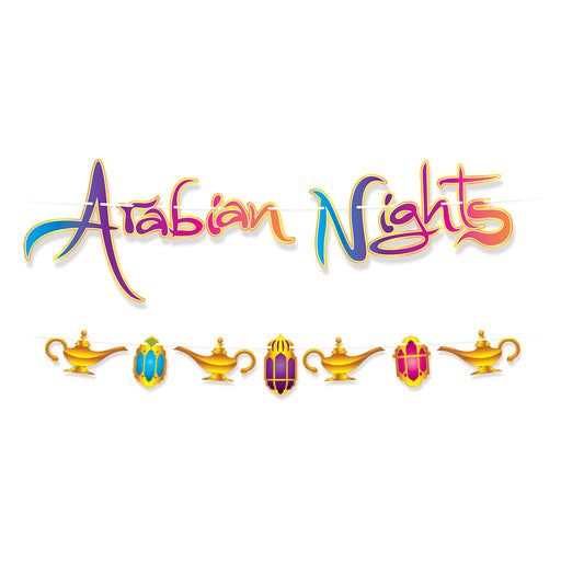 Arabian Nights Streamer Set – 4"–12¾" x 12' – (1/Pkg) by Beistle for Arabian Nights Streamers
