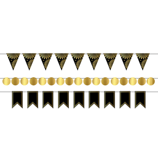Foil Mini Streamer Kit – 2"–6" x 18' – (1/Pkg) by Beistle for Awards Night Streamers