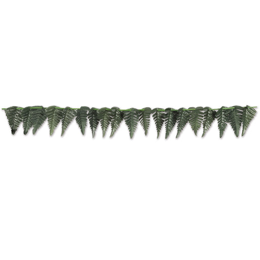 Fabric Fern Leaf Garland – 3¾" x 10' – (1/Pkg) by Beistle for Jungle Fabric