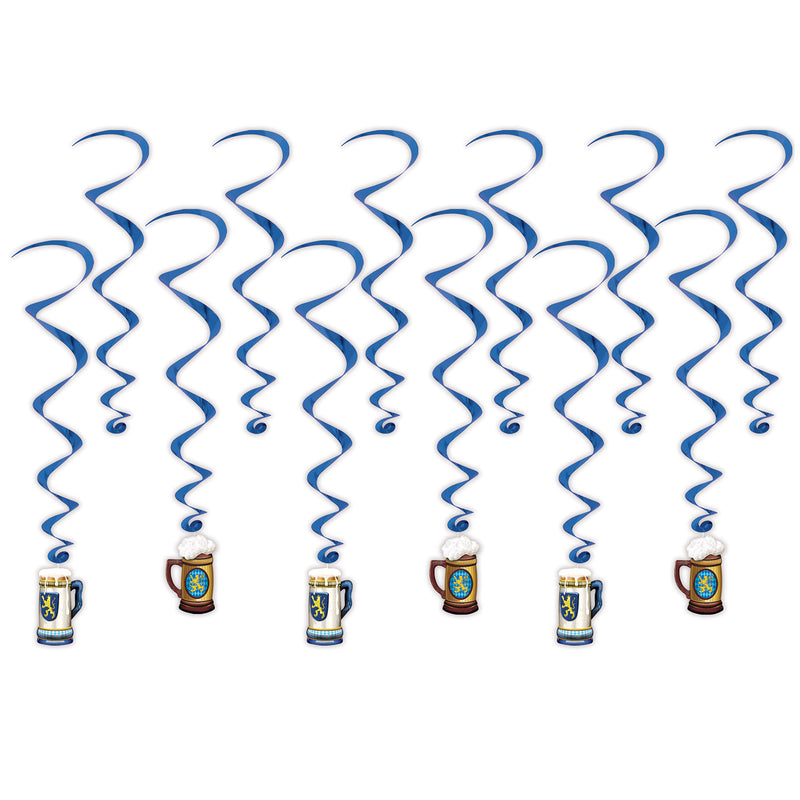 Oktoberfest Whirls – 17½"-33¾" – (12/Pkg) by Beistle for Oktoberfest Whirls