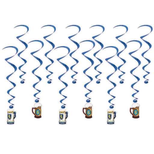 Oktoberfest Whirls – 17½"-33¾" – (12/Pkg) by Beistle for Oktoberfest Whirls