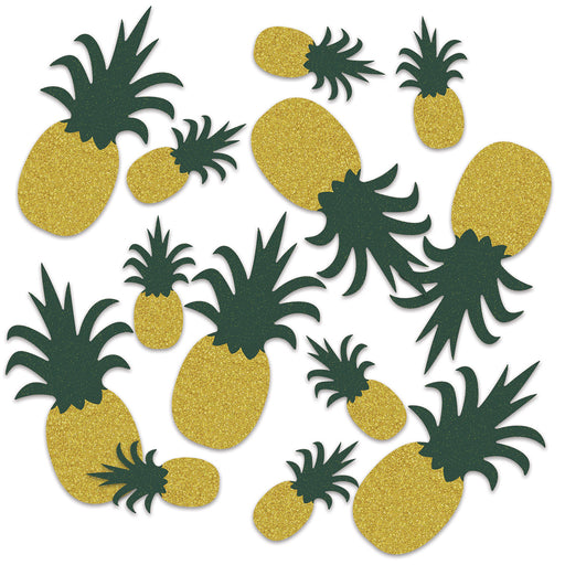 Pineapple Deluxe Sparkle Confetti – (½ Oz/Pkg) by Beistle for Luau Deluxe Sparkle