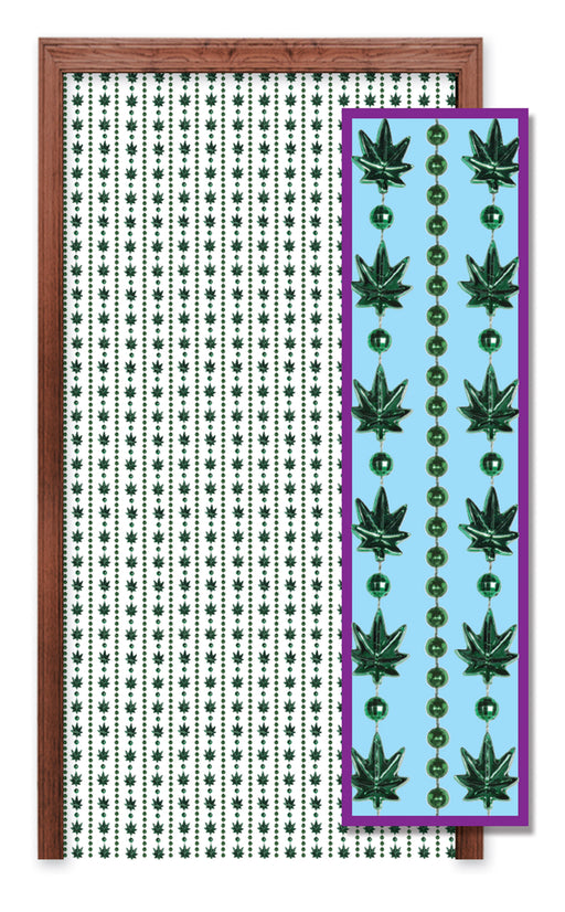Weed Bead Curtain – 6' 6" x 24" – (1/Box) by Beistle for 420 Novelty Curtains
