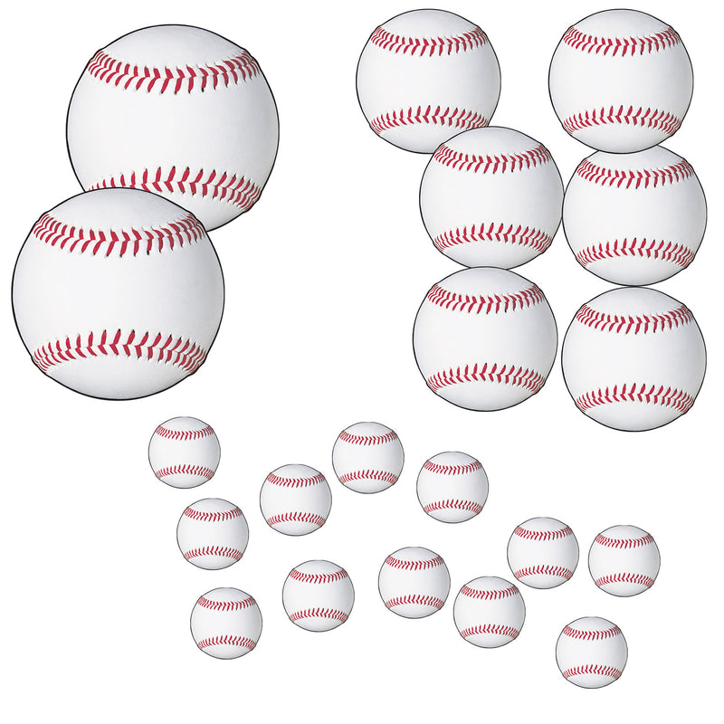 Baseball Cutouts – Asstd – (20/Pkg)