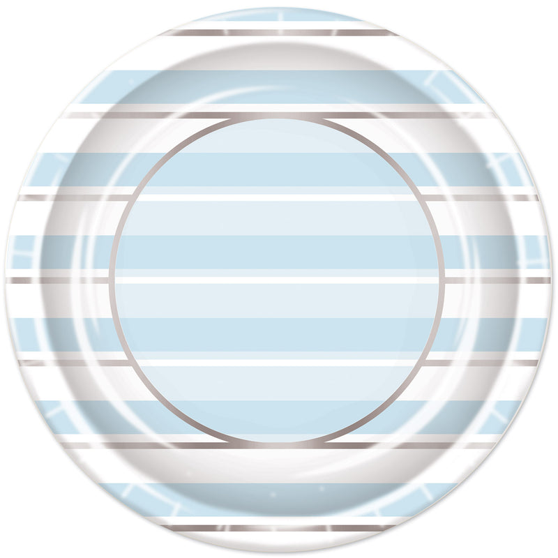 Striped Plates – 9" – (8/Pkg)