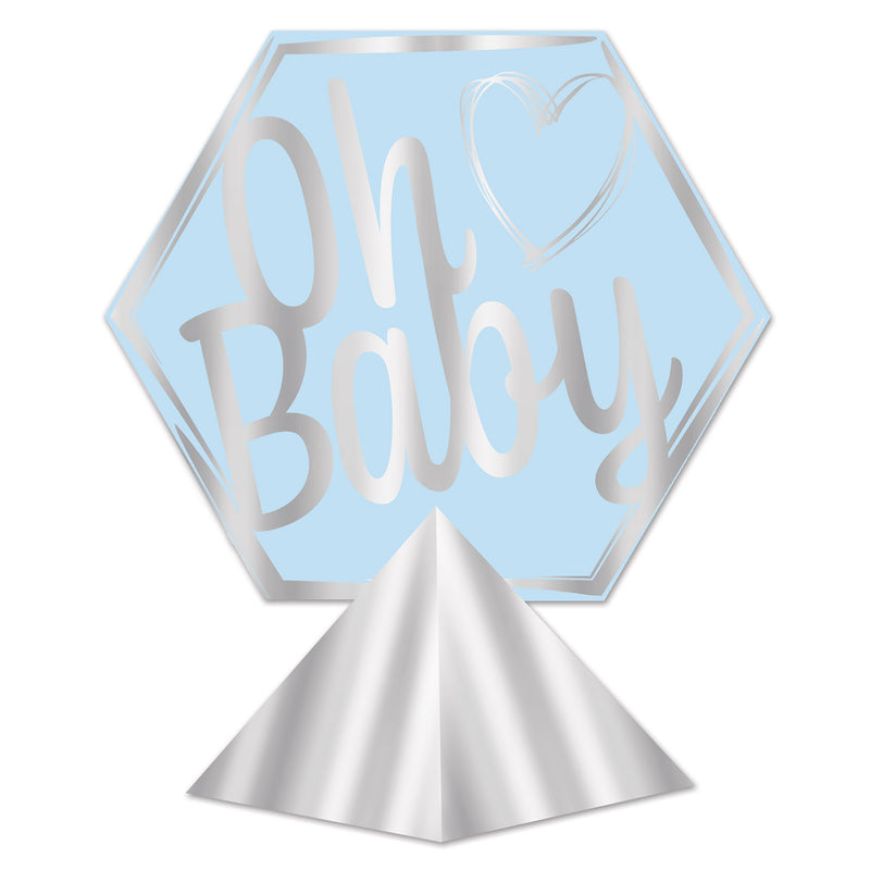 3-D Foil Oh Baby Centerpiece – 11½" x 10¼" – (1/Pkg) by Beistle for Baby Shower 3-D