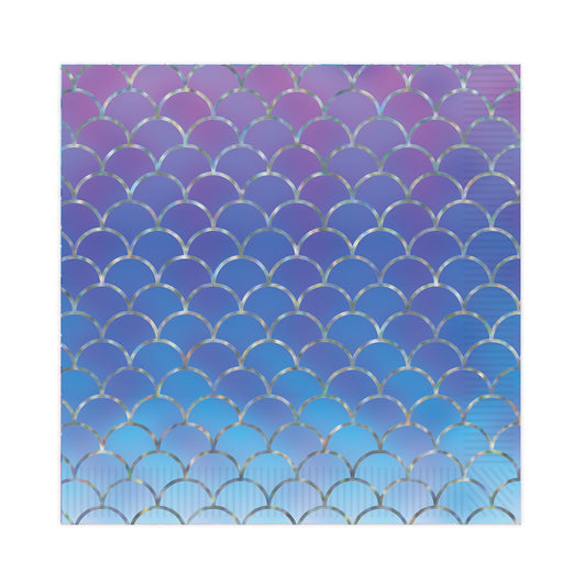Mermaid Scales Luncheon Napkins – (16/Pkg) by Beistle for Mermaid Napkins-Lunch