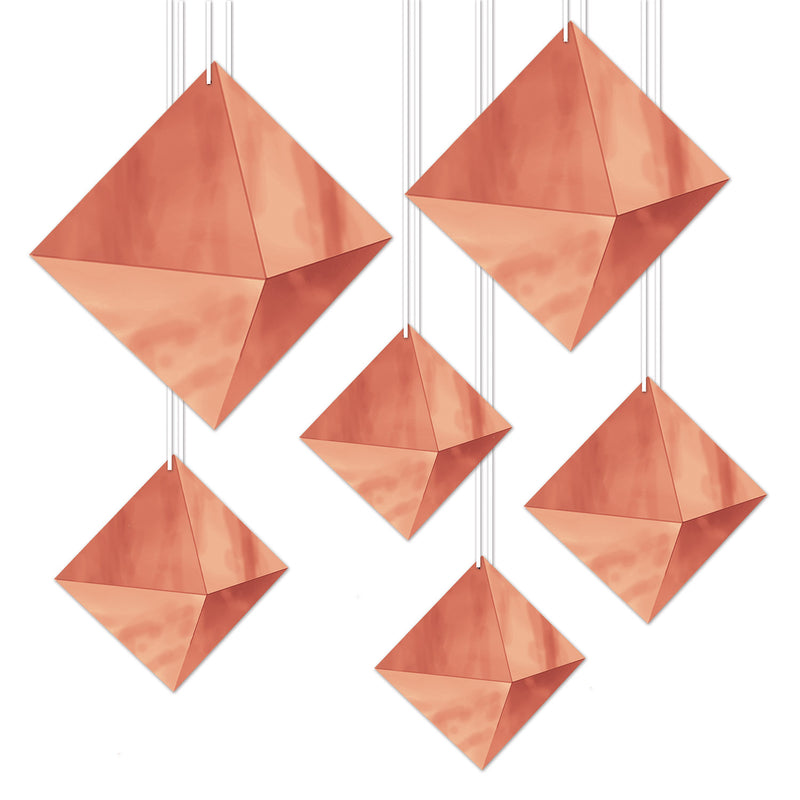 3-D Foil Diamonds – 5"-11" – (6/Pkg)