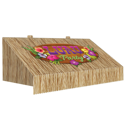 3-D Tiki Bar Awning Wall Decoration – 24¾" x 8¾" – (1/Pkg) by Beistle for Luau 3-D