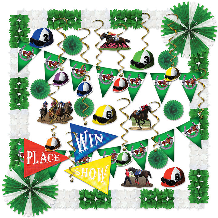 Horse Racing Decorating Kit by Beistle for Derby Day Everyday