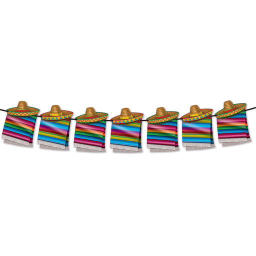 Fiesta Streamer – 8¾" x 6' – (1/Pkg) by Beistle for Fiesta/Cinco de Mayo Streamers