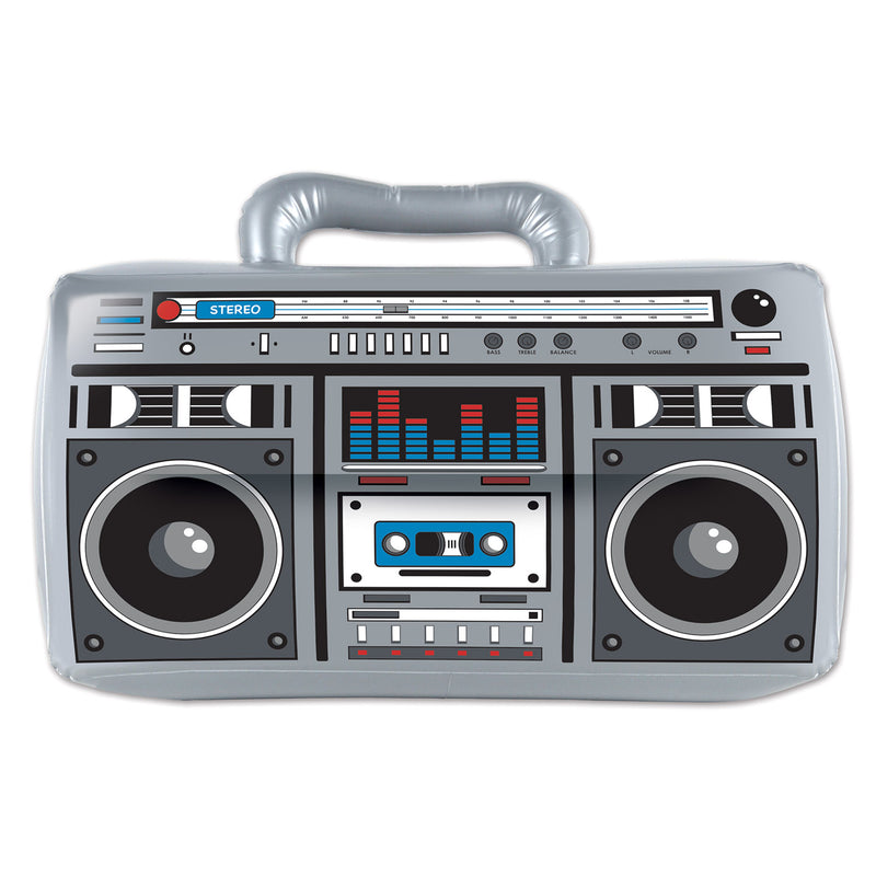 Inflatable Boom Box – 11" x 16" – (1/Pkg) by Beistle for 80's Inflatables