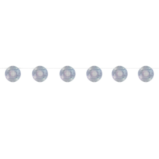 Disco Ball Streamer – 7" x 8' – (1/Pkg) by Beistle for 70's Streamers