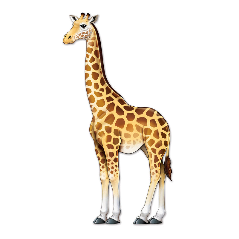 Jointed Giraffe – 4' 1½" – (1/Pkg) by Beistle for Jungle Printed One Side