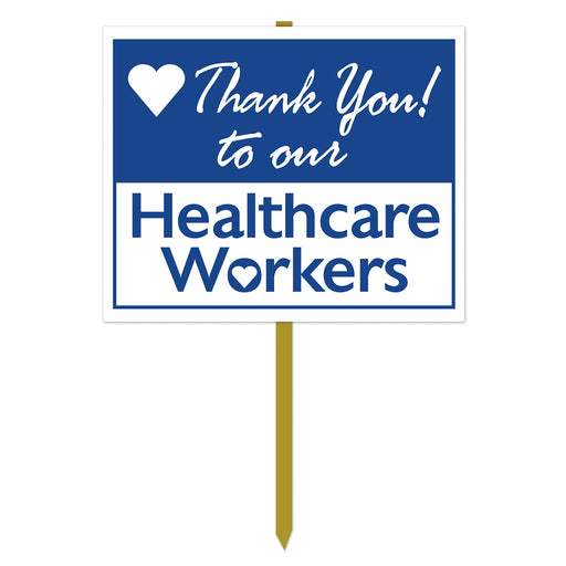 Frontline Appreciation Yard Sign – 12" x 15" by Beistle for Patriotic Yard Signs