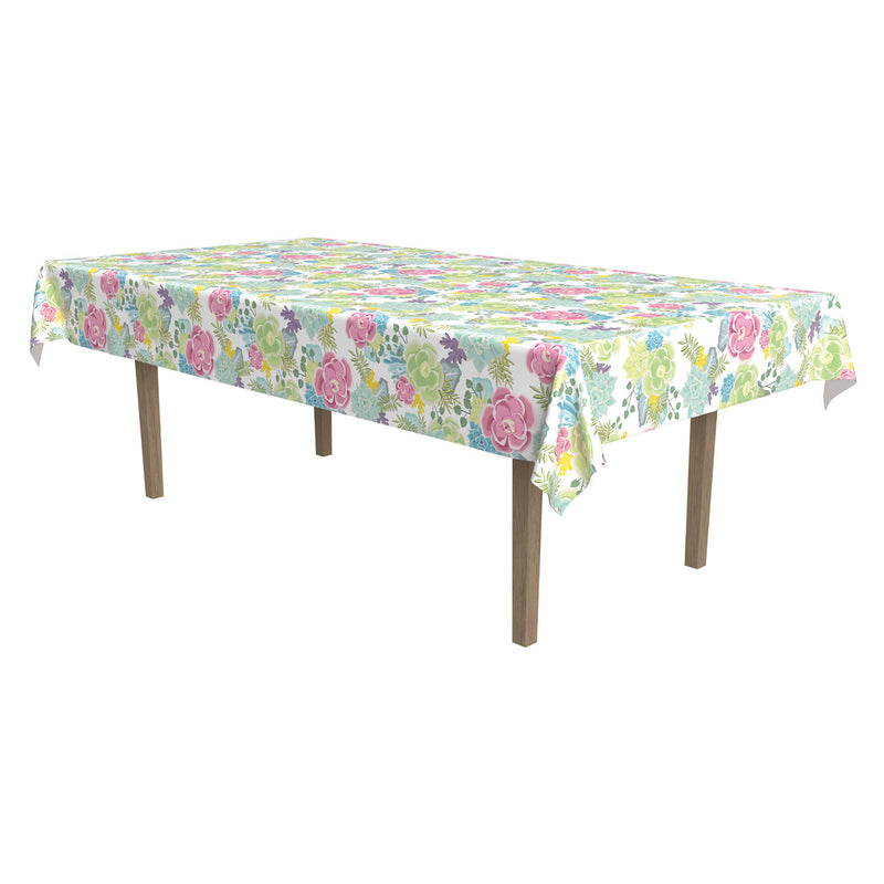 Succulents Tablecover – 54" x 108" – (1/Pkg)
