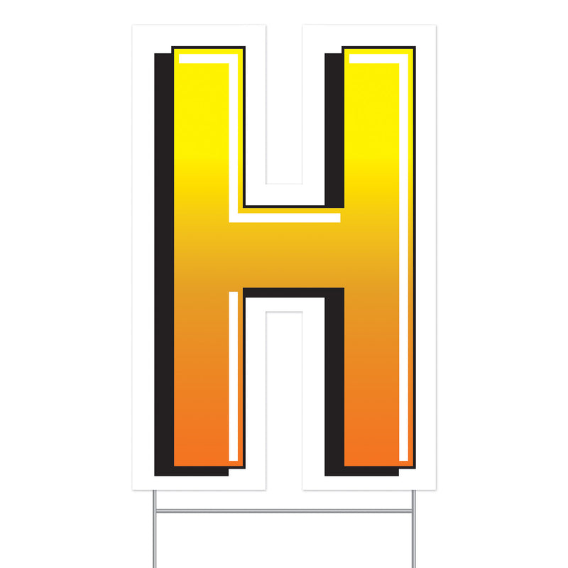 Plastic "H" Yard Sign – 18"