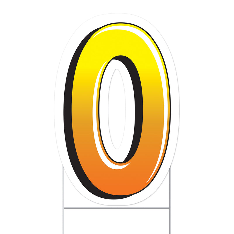 Plastic "O" Yard Sign – 18"