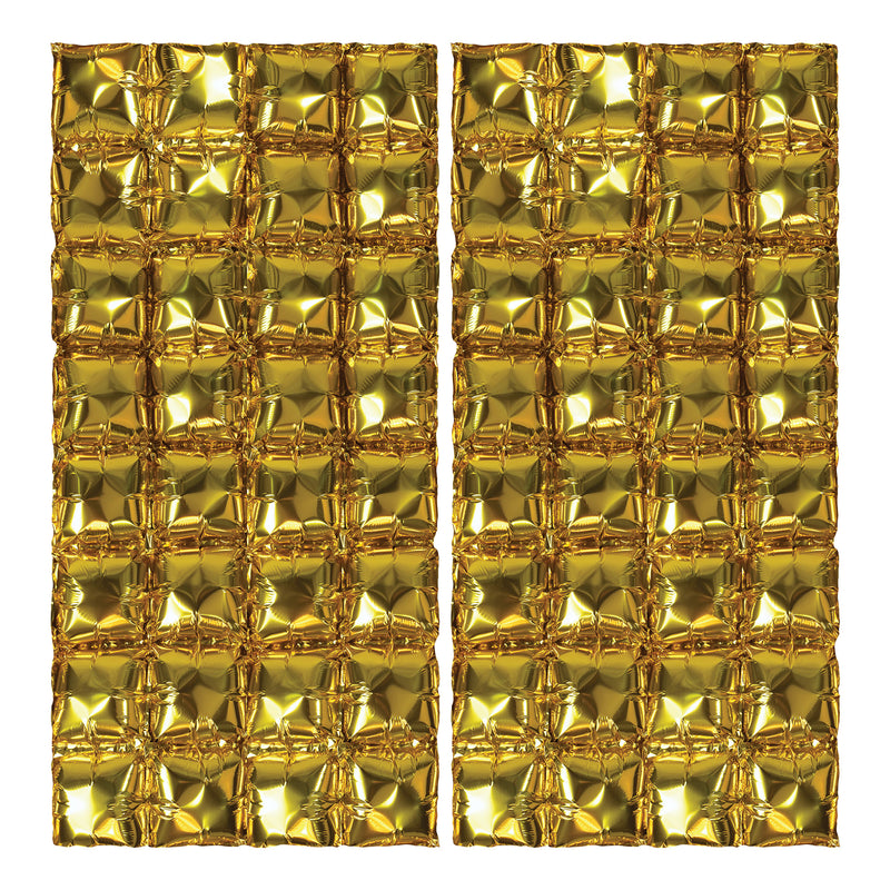 Foil Balloon Backdrops – 3' 6" x 23½" – (2/Pkg) by Beistle for General Occasion Metallic