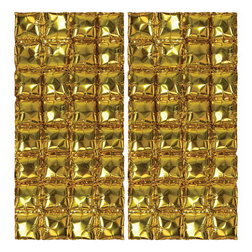Foil Balloon Backdrops – 3' 6" x 23½" – (2/Pkg) by Beistle for General Occasion Metallic