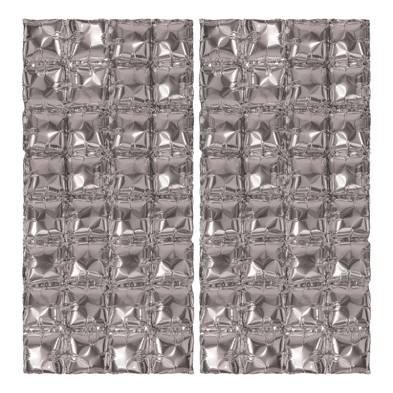 Foil Balloon Backdrops – 3' 6" x 23½" – (2/Pkg) by Beistle for General Occasion Metallic