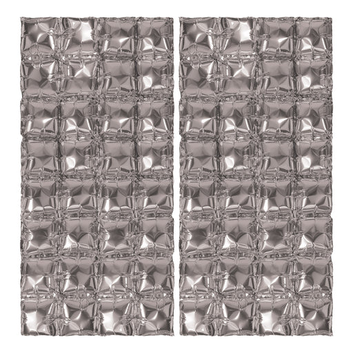 Foil Balloon Backdrops – 3' 6" x 23½" – (2/Pkg) by Beistle for General Occasion Metallic