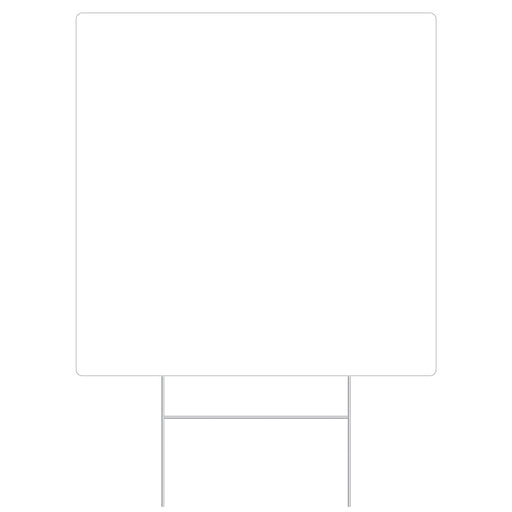 Plastic "Blank" Yard Sign – 19" x 19" – (1/Pkg) by Beistle for General Occasion Plastic Yard Signs