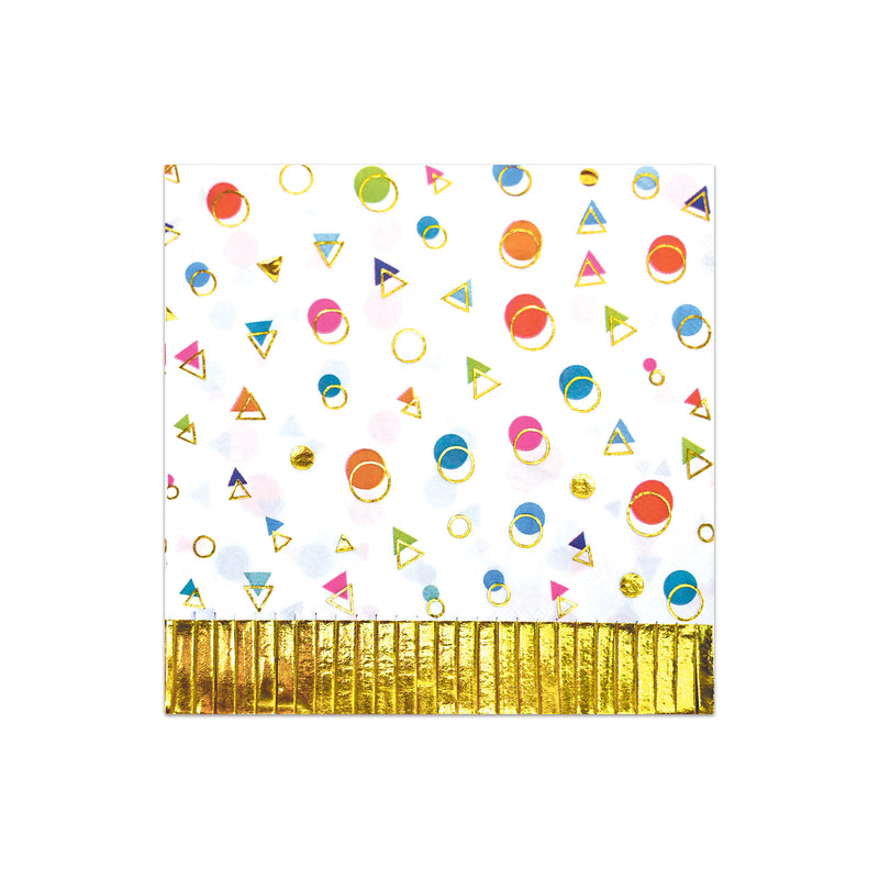 Happy Birthday Fringed Luncheon Napkins – (16/Pkg) by Beistle for Birthday Napkins-Lunch