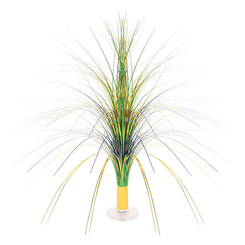 Metallic Spray Centerpiece – 19" – (1/Pkg) by Beistle for Mardi Gras Metallic Sprays