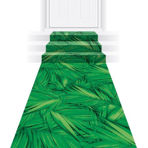 Palm Leaf Runner – 24" x 10' – (1/Pkg) by Beistle for Luau Aisle Runner