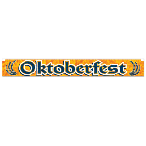 Metallic Oktoberfest Fringe Banner – 7½" x 5' – (1/Pkg) by Beistle for Oktoberfest Metallic Banners