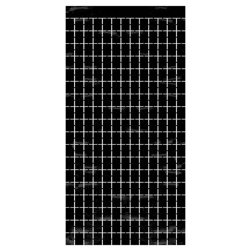 Metallic Square Curtain – 6' 6" x 3' 2¼" – (1/Pkg) by Beistle for General Occasion Curtains