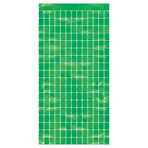 Metallic Square Curtain – 6' 6" x 3' 2¼" – (1/Pkg) by Beistle for General Occasion Curtains