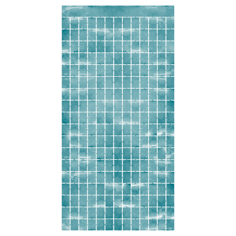 Metallic Square Curtain – 6' 6" x 3' 2¼" – (1/Pkg) by Beistle for General Occasion Curtains