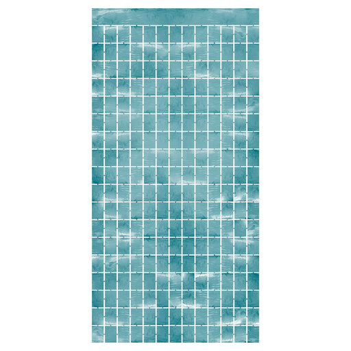 Metallic Square Curtain – 6' 6" x 3' 2¼" – (1/Pkg) by Beistle for General Occasion Curtains