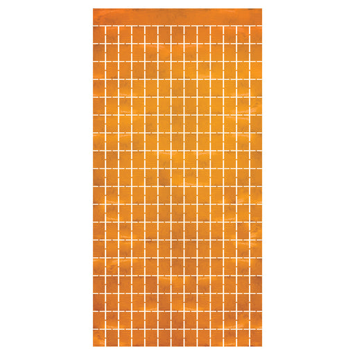 Metallic Square Curtain – 6' 6" x 3' 2¼" – (1/Pkg) by Beistle for General Occasion Curtains