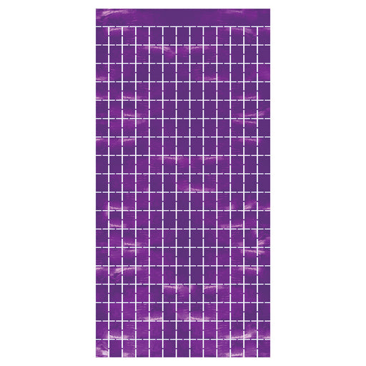 Metallic Square Curtain – 6' 6" x 3' 2¼" – (1/Pkg) by Beistle for General Occasion Curtains