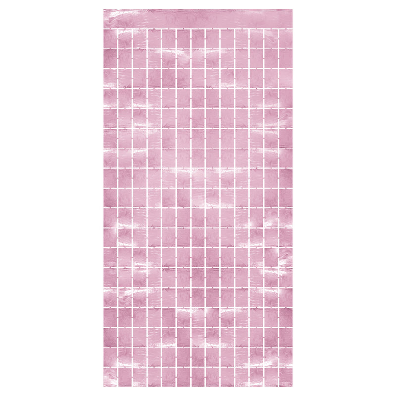 Metallic Square Curtain – 6' 6" x 3' 2¼" – (1/Pkg) by Beistle for General Occasion Curtains