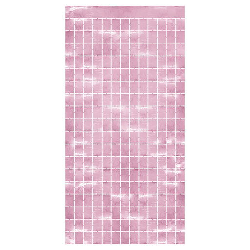 Metallic Square Curtain – 6' 6" x 3' 2¼" – (1/Pkg) by Beistle for General Occasion Curtains