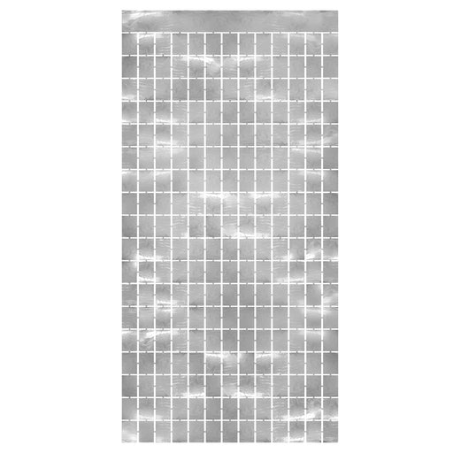 Metallic Square Curtain – 6' 6" x 3' 2¼" – (1/Pkg) by Beistle for General Occasion Curtains