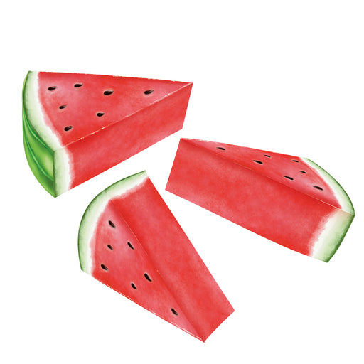 3-D Watermelon Centerpieces – 5½" x 4½" – (3/Pkg) by Beistle for Spring/Summer 3-D
