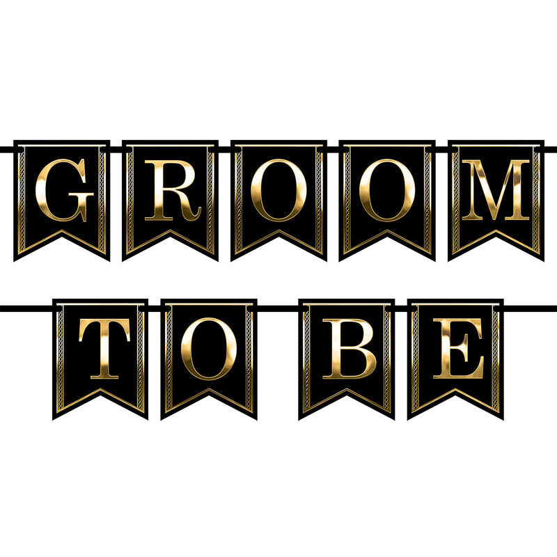 Groom To Be Streamer – 6" x 5' – (1/Pkg) by Beistle for Wedding Streamers