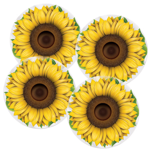 Plastic Sunflower Placemats – 13" – (4/Pkg) by Beistle for Spring/Summer Accessories