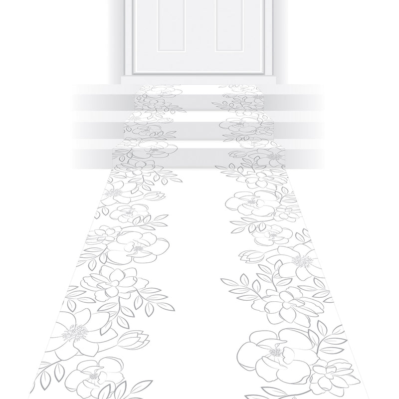 Floral Runner – 24" x 10' – (1/Pkg) by Beistle for Wedding Aisle Runner