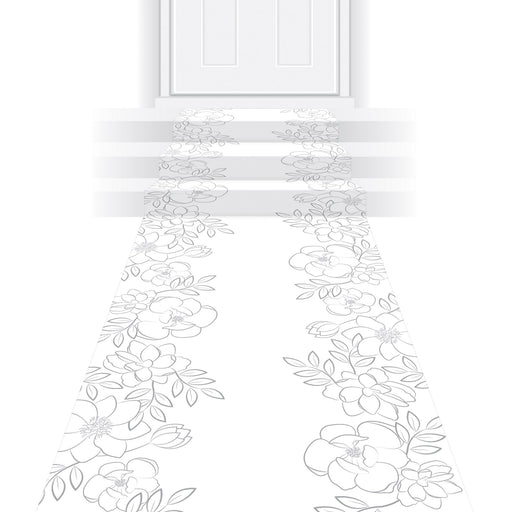 Floral Runner – 24" x 10' – (1/Pkg) by Beistle for Wedding Aisle Runner